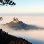 Blick vom Zeller-Horn auf die Burg Hohenzollern
