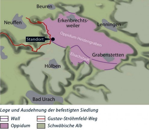 Karte des Heidegraben