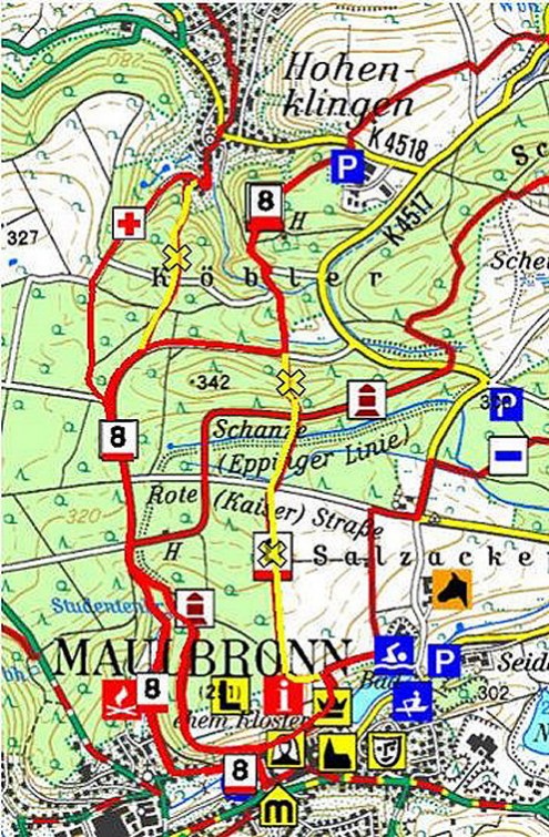 Wegänderung beim HW8 (18.08.2015)